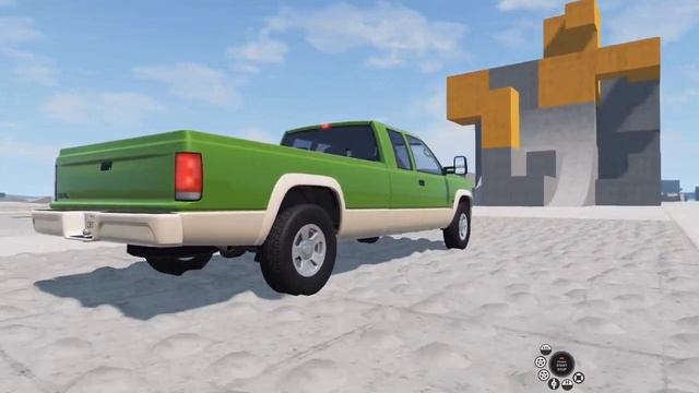 BeamNG Drive Update - Pickup Truck Suspension Test on the Gridmap V2 смотреть онлайн