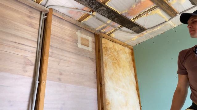 Каркасный домик-бытовка своими руками. Утепление. Электропроводка. Вытяжка. Внутренняя обшивка