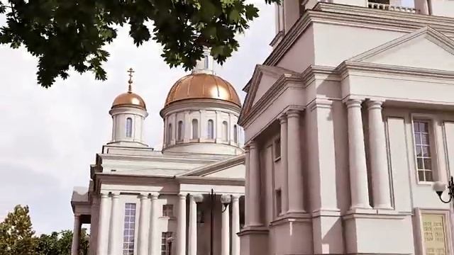 Архитектурная визуализация, Кафедральный Собор, Пенза смотреть онлайн