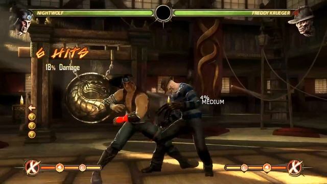 Mortal Kombat 9 - Nightwolf комбо урок