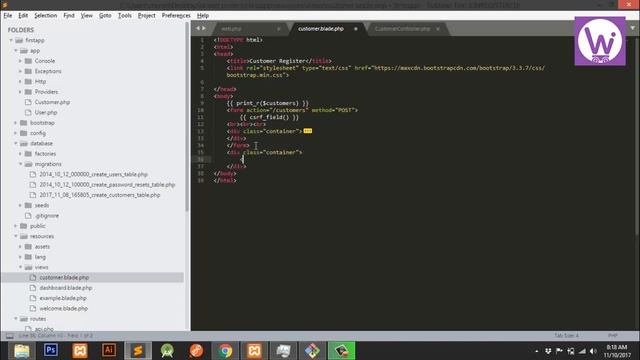 Laravel Tutorials in Tamil - Insert | display data in table view | part 3 смотреть онлайн