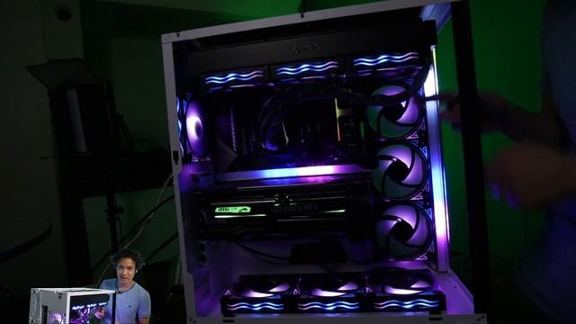 2 RGB PC Light Strips + 10 GIM RGB Fans! AIO Setup for Lian Li o11 Dynamic XL case смотреть онлайн
