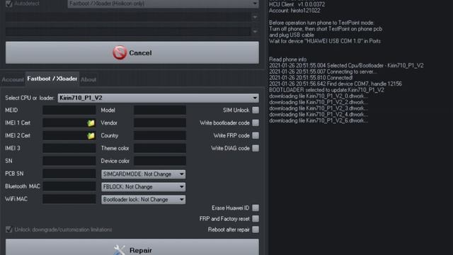 How to unlock bootloader P30Lite MAR-LX2J by HCU смотреть онлайн