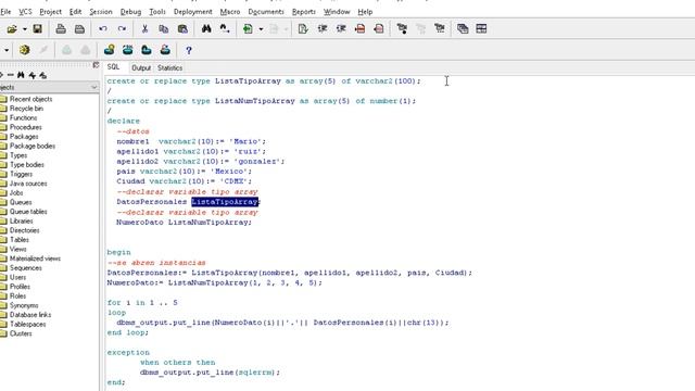 1-.Programacion PL/SQL Orientada a Objetos - Arrays смотреть онлайн