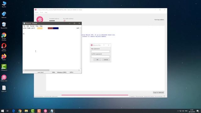 Create Bytecoin Amethyst Wallet File. Connection to a node. смотреть онлайн