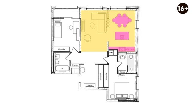 Идеальное жилье для молодой семьи и встреч с друзьями. Улучшение планировки в ЖК “Клевер Парк” смотреть онлайн