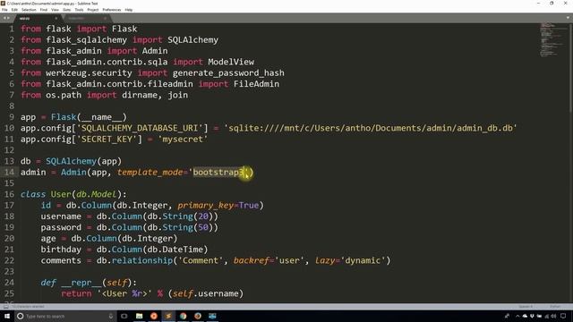 Modifying the Flask-Admin Index Template смотреть онлайн