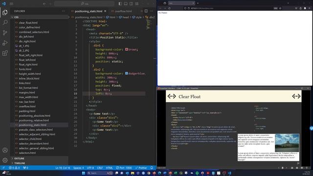 CSS: Float and Clear смотреть онлайн