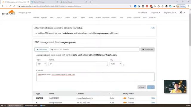 Integrate Zoho Forever Free Mail Plan with Godaddyy Domain and Cloudflare CDN смотреть онлайн