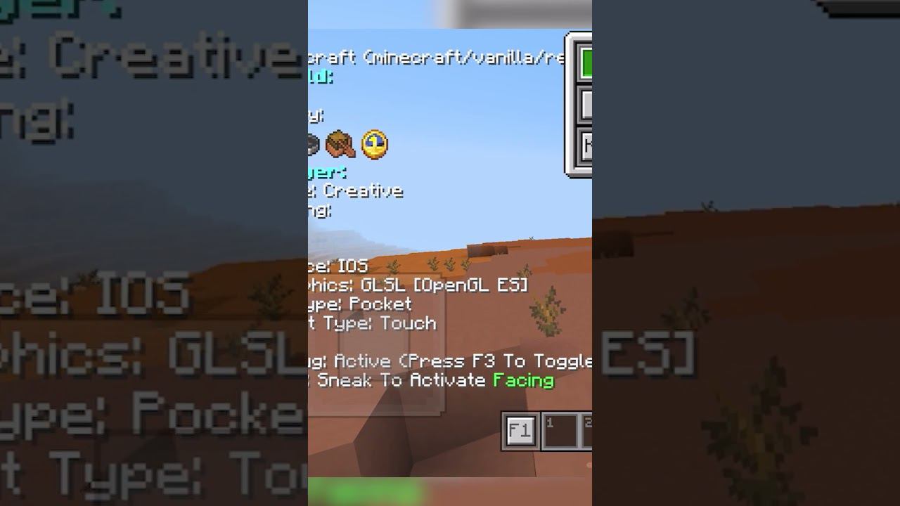 Режим Отладки и Кнопка F1 в Майнкрафт на телефоне! Аддоны для Minecraft Bedrock смотреть онлайн