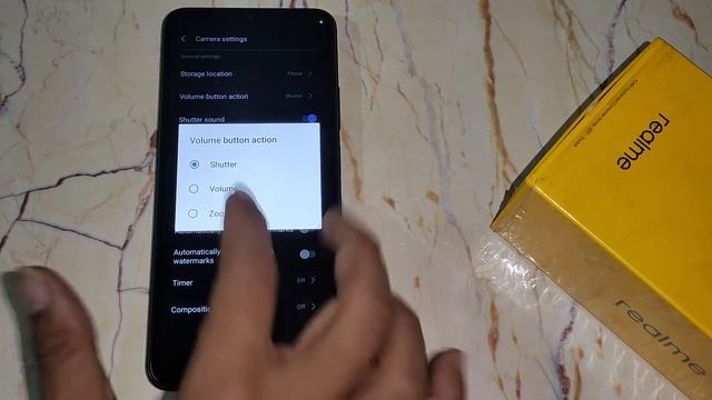 How to set camera sutter button action in Realme C35 , camera mobile setting смотреть онлайн
