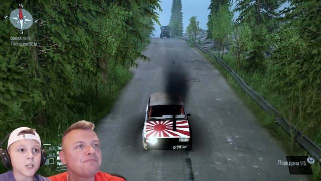 РАЗБИЛИ КОРЧ ВАЗ 2105 Развалился Двигатель! УАЗ против ВАЗ в Mudrunner от Игорюшины Игруши смотреть онлайн