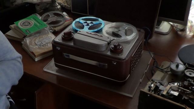 Тестирование катушечного магнитофона Чайка.Сборка.1. смотреть онлайн