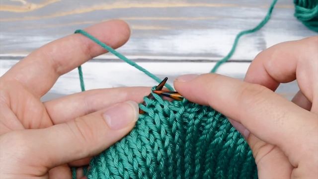 How to knit the Double Stockinette Stitch - Step by step tutorial for beginners смотреть онлайн