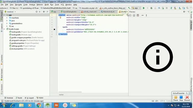 Custom AlertDialog Using Kotlin in Android Studio | Android Tutorials смотреть онлайн