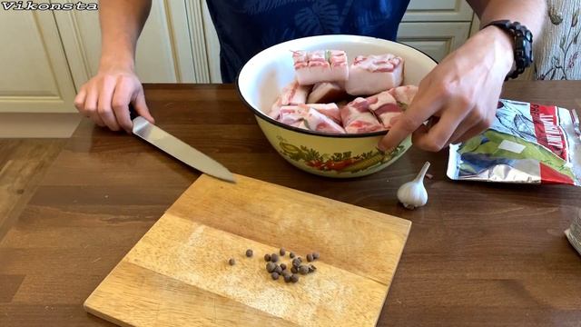 На весь Донецк пахнет! Как солить сало? Шикарный рецепт! смотреть онлайн