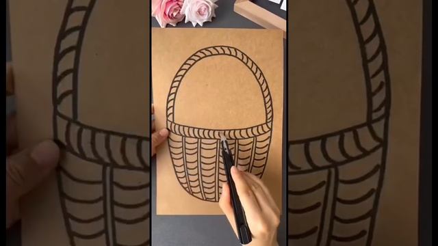 Поделка корзина с осенним букетом смотреть онлайн