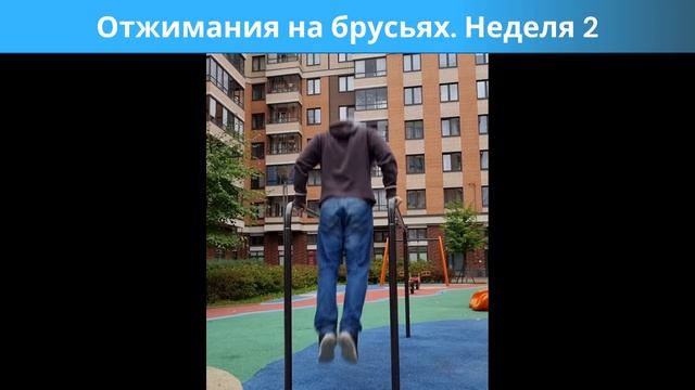 Спорт. Отжимания на брусьях (Неделя 2) смотреть онлайн