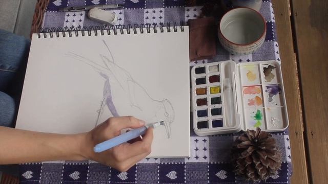 How to Draw Birds (Garden Bird Edition) | Sketch/Watercolor Time-Lapse ft. the Beautiful Blue Jay смотреть онлайн