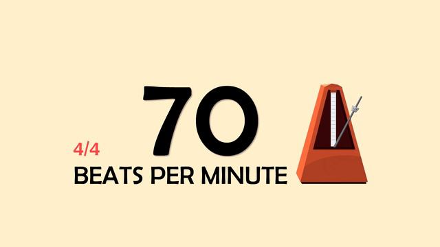 70 BPM 4/4 Metronome смотреть онлайн