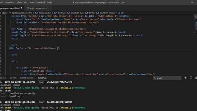 Part-10: Dynamic Form Control for Reactive Form in Angular | Angular 8/12 Tutorials смотреть онлайн