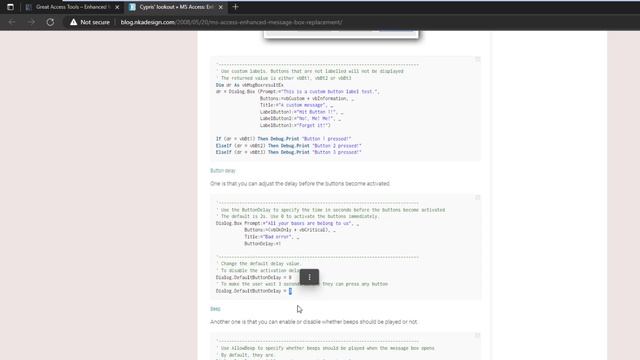 Microsoft Access - Enhanced Message Box смотреть онлайн