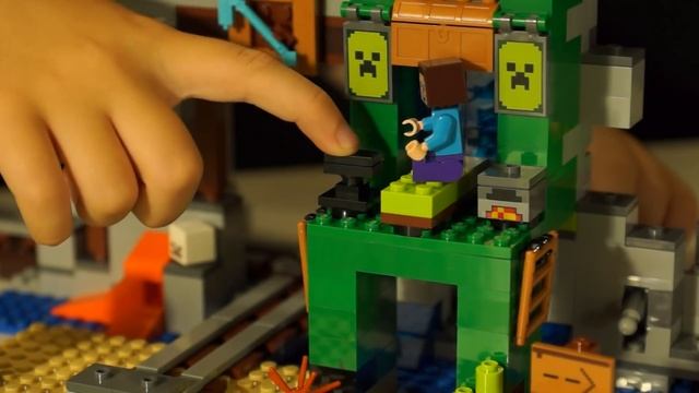 ШАХТА КРИПЕРА - LEGO Minecraft Костя и НУБик смотреть онлайн