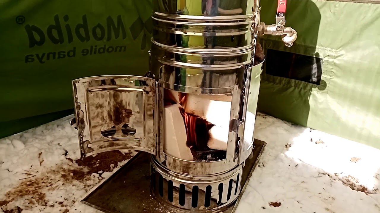 Мобильная баня. Мобиба.Кайфандра-5 РБ-200/К5 с печкой Жига-2(лёгкий тюнинг) смотреть онлайн