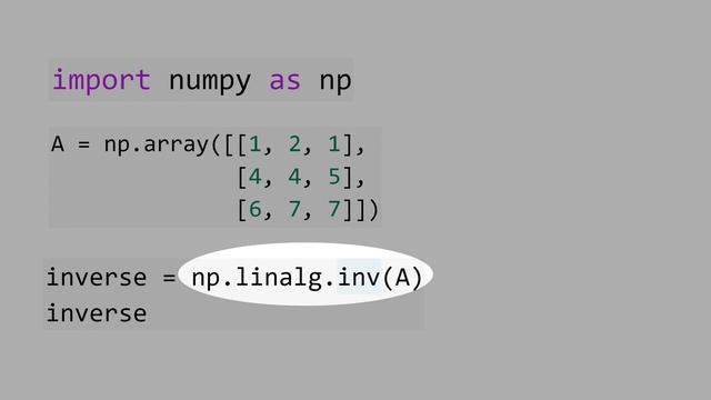 10.7) Matrix Inverse in Python смотреть онлайн