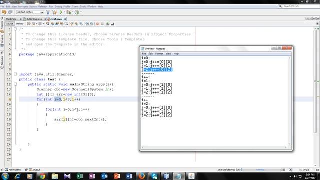 Take User Defined Input in 2-Dimensional Array using JAVA (Explained with Dry Run) смотреть онлайн