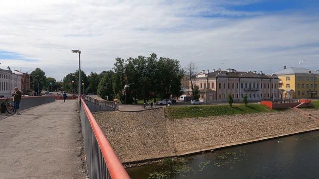 4K Vologda. Red Bridge. 沃洛格达 红桥. Вологда. смотреть онлайн