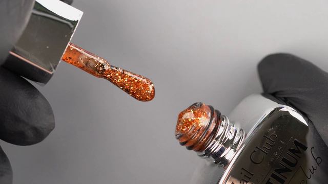 Эмалевый гель-лак для ногтей с липким слоем 139 Glitter Copper смотреть онлайн