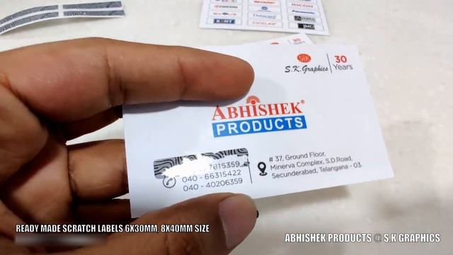 Easily Make Scratch Cards By Your Self in 6x30, 8x40 Size | Buy Online www.abhishekid.com смотреть онлайн