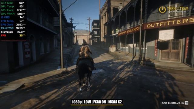 RED DEAD REDEMPTION 2 GTX 1050 | i3 4160 Gameplay Test смотреть онлайн