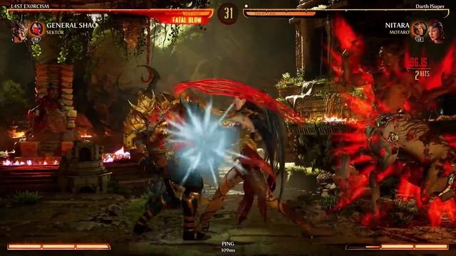 The NEW Buffed Nitara! - Mortal Kombat 1: "Nitara" Gameplay (Motaro Gameplay) смотреть онлайн