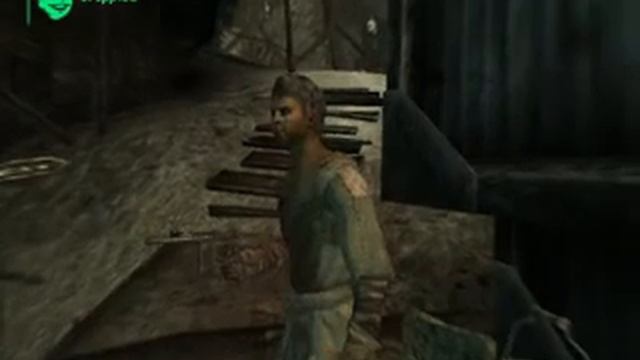 Fallout 3 -- Capped his face off WOO!! смотреть онлайн