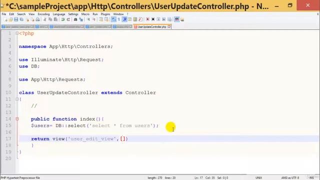 32 Updating Records Laravel Laravel PHP Framework смотреть онлайн