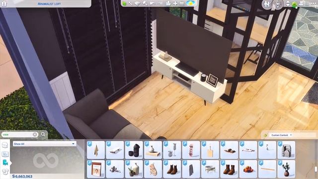 MINIMALIST LOFT | The Sims 4 | CC Speed build + CC List & Tray file смотреть онлайн