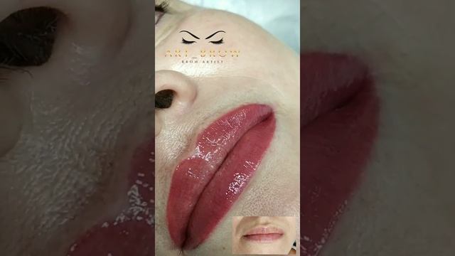 Татуаж губ в технике акварель смотреть онлайн