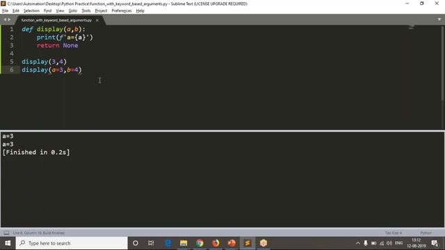 77.Complete Python Basics for Automation - Functions with Keyword Based Arguments смотреть онлайн