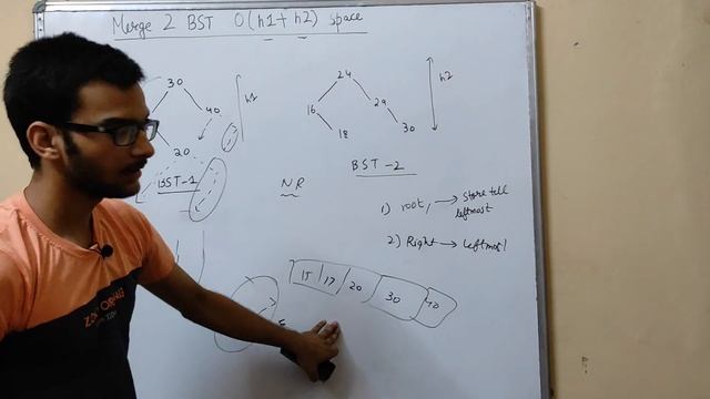 3.f) Merge 2 bst with O(h1+h2) space || Binary Search Tree смотреть онлайн