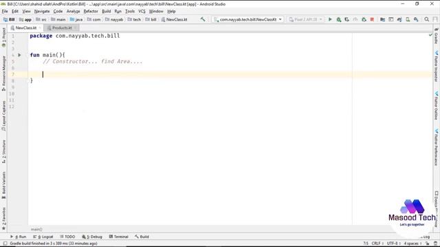 Find Circle Area Class | Objects and Constructor Concept in Kotlin | Kotlin Tutorial смотреть онлайн