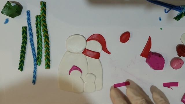 Декор блокнота полимерной глиной * Новогодний мастер-класс * Снеговики * Виктория А смотреть онлайн