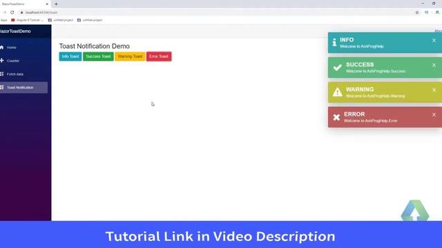 Blazored Toast Notification in Blazor | BCL смотреть онлайн