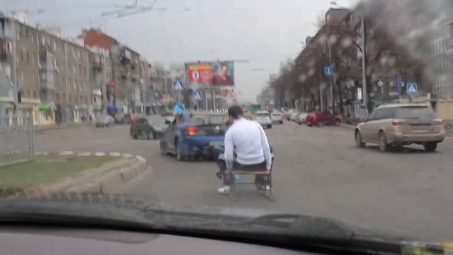 Покатушки по городу на санках (часть 3) смотреть онлайн