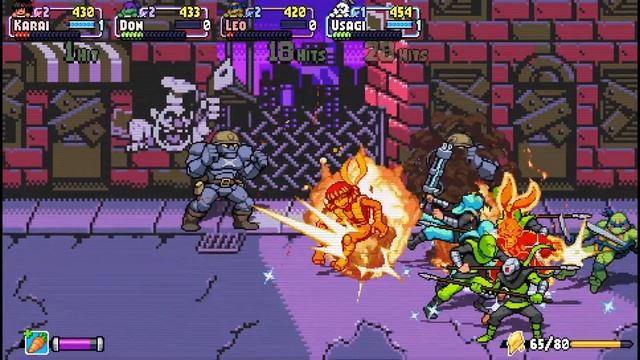 DIMENSION SHELLSHOCK! Online Multiplayer Gameplay! TMNT Shredder's Revenge DLC смотреть онлайн