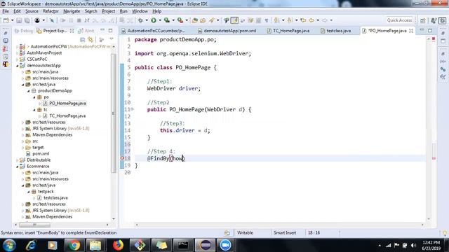 Basic Maven Selenium Test Using Page Object Model and Page Factory смотреть онлайн
