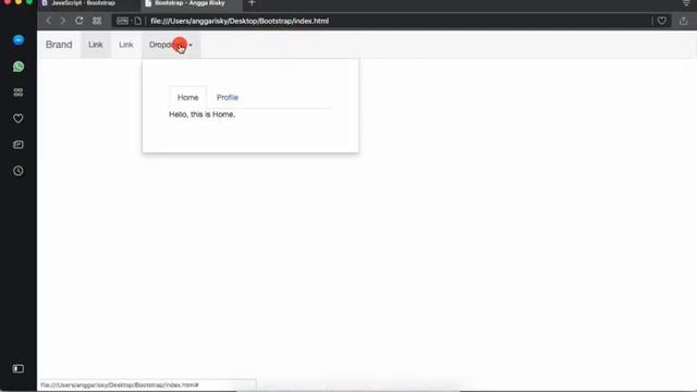Create Tabs inside Bootstrap Dropdown Tutorial смотреть онлайн