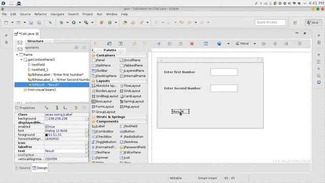 65 JAVA Swing GUI WindowBuilder смотреть онлайн