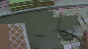 Укладка напольной плитки на тёплый пол